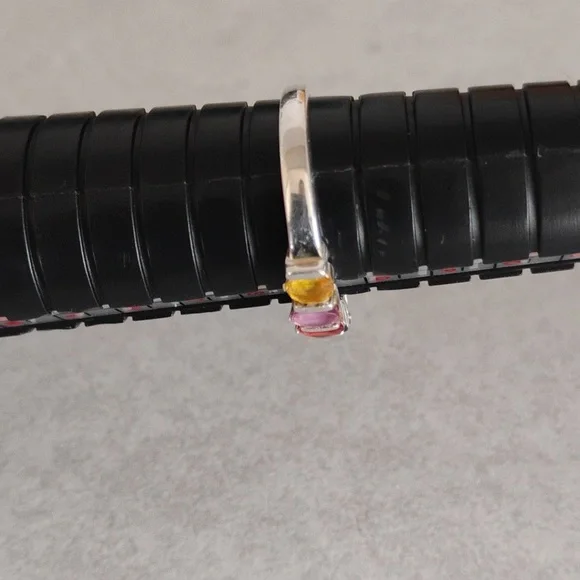 Multicolor Genuine Sapphire Ring - Picture 3 of 11